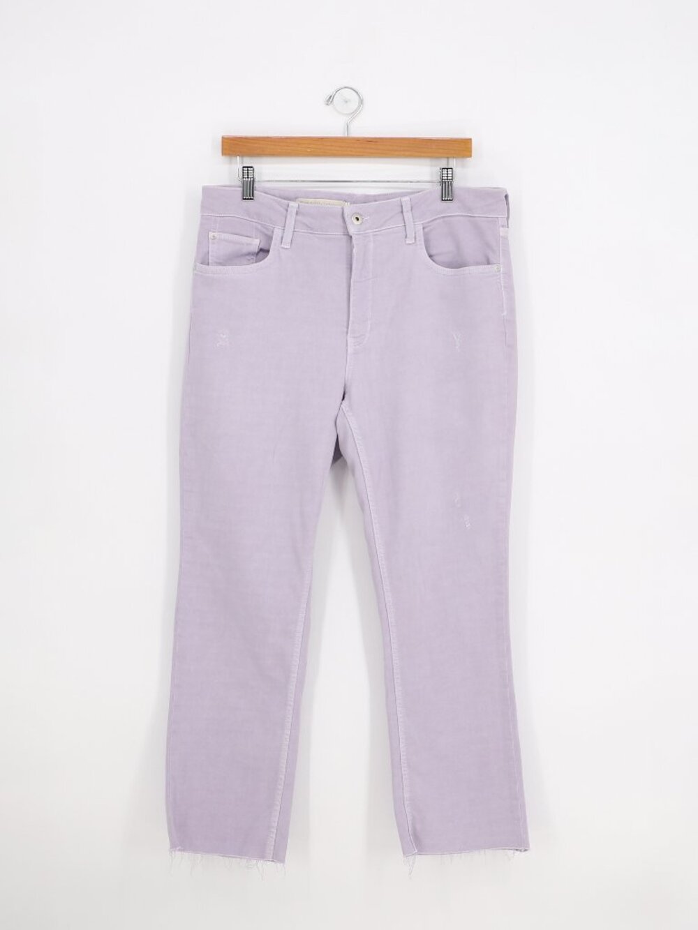 NWT Pilcro & The Letterpress High-Rise Bootcut Crop Jeans in Lavender Size 32